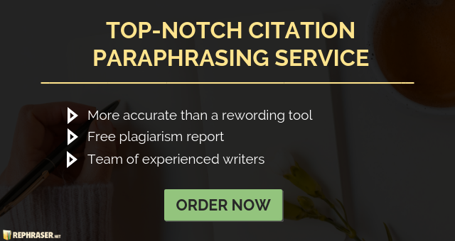 How to paraphrase properly with citation